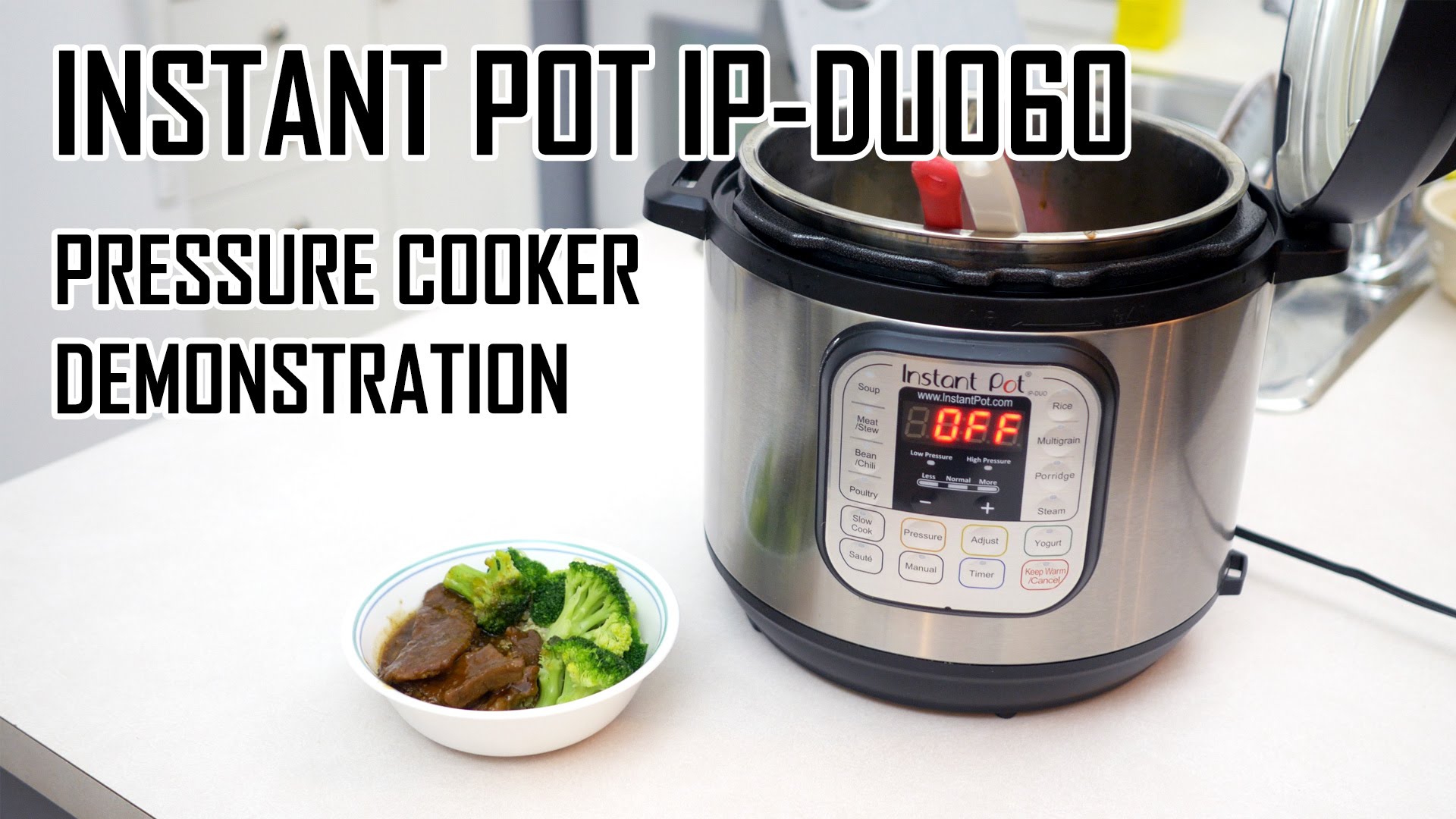 INSTANT POT IP-DUO60 – Pressure cooking Beef and Broccoli recipe