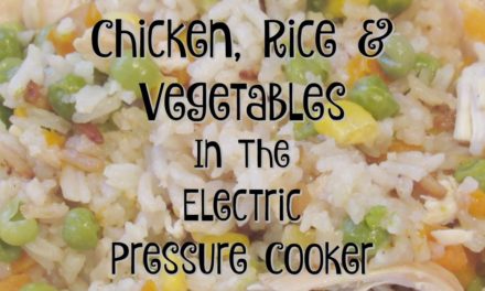 CHICKEN, RICE & VEGETABLES in the Electric PRESSURE COOKER