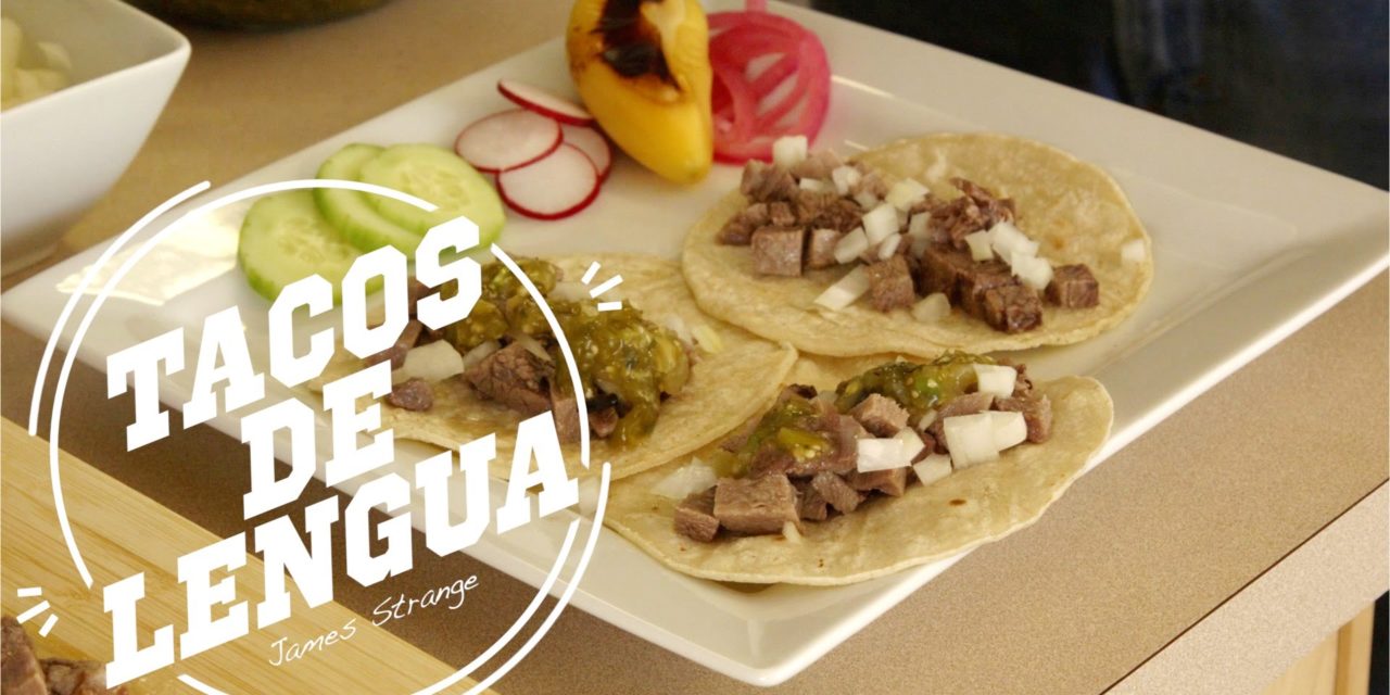 Tacos de Lengua Recipe cooked in the pressure cooker / English subtitles