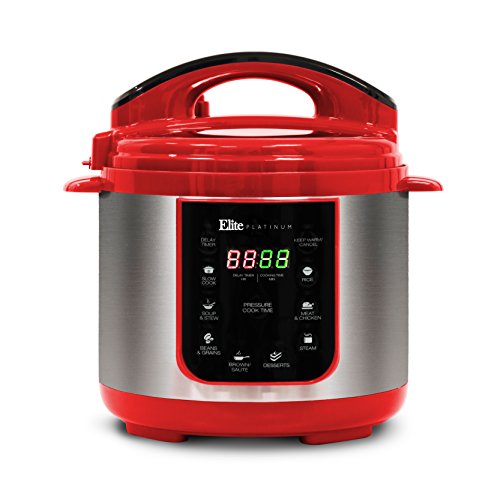 Elite Platinum EPC-414R Maxi-Matic 4 Quart Electric Pressure Cooker, Red (Stainless Steel) Review