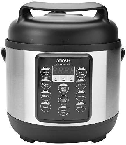 Aroma Housewares APC-816SB Digital Professional Pressure Cooker, Black ...