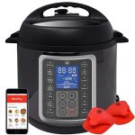 Mealthy MultiPot 9-in-1 Programmable Pressure Cooker 6 Quarts with Stainless Steel Pot, Steamer Basket, instant access to recipe app. Pressure cook, slow cook, sauté, rice cooker, yogurt, steam Review
