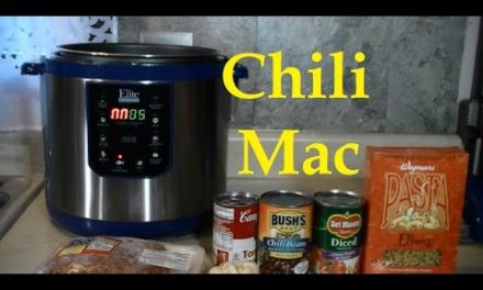 A Pressure Cooker Chili Mac and Cheese