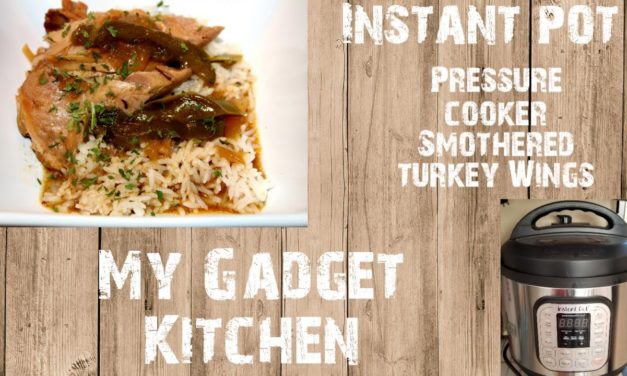 INSTANT POT PRESSURE COOKER SMOTHERED TURKEY WINGS | MY GADGET KITCHEN | #175